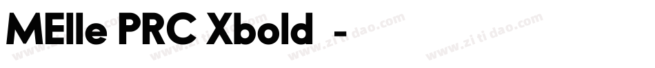 MElle PRC Xbold字体字体转换